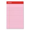 Perforated Ruled Writing Pads, Narrow Rule, Red Headband, 50 Assorted Pastels 5 x 8 Sheets, 6/Pack4
