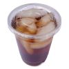 Crystal-Clear Cold Cup Straw-Slot Lids, Fits 9 to 10 oz PET Cups, 1,000/Carton4