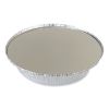 Round Aluminum To-Go Container Lids, Flat Lid, 9", Silver, Paper, 500/Carton4