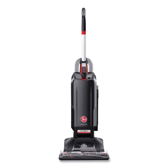 Task Vac Hard Bag Lightweight Upright Vacuum, 14" Cleaning Path, Black1