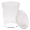Plastic Deli Containers, 32 oz, Clear, Plastic, 240/Carton2