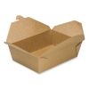 Reclosable Kraft Take-Out Box, 76 oz, Paper, 200/Carton4