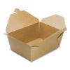 Reclosable Kraft Take-Out Box, 110 oz, Paper, 160/Carton4