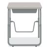 AlphaBetter 2.0 Height-Adjustable Student Desk with Pendulum Bar, 27.75" x 19.75" x 22" to 30", Pebble Gray6