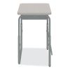 AlphaBetter 2.0 Height-Adjustable Student Desk with Pendulum Bar, 27.75" x 19.75" x 22" to 30", Pebble Gray8