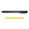 Wax-Based Marking Pencil, 4.4 mm, Yellow Wax, Navy Blue Barrel, 10/Box7