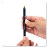 Wax-Based Marking Pencil, 4.4 mm, Yellow Wax, Navy Blue Barrel, 10/Box8