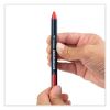Wax-Based Marking Pencil, 4.4 mm, Red Wax, Navy Blue Barrel, 10/Box10