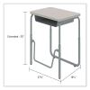 Safco® AlphaBetter® 2.0 Height-Adjustable Student Desk with Pendulum Bar9