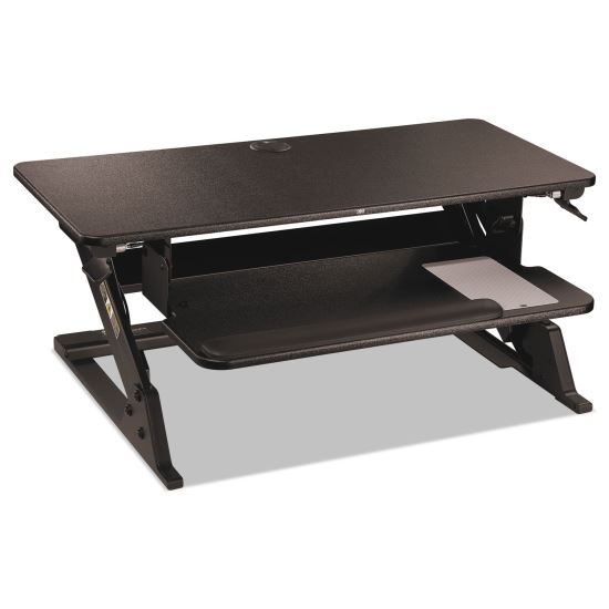 Precision Standing Desk, 35.4" x 22.2" x 6.2" to 20", Black1