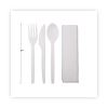 PolystyreneM Wrapped Cutlery Kit, White, 250/Carton3