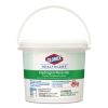 Hydrogen Peroxide Cleaner Disinfectant Wipes, 11 x 12, Unscented, White, 185/Canister, 2 Canisters/Carton2