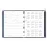 Contemporary Weekly/Monthly Planner, 11.38 x 9, Slate Blue Cover, 12-Month (Jan to Dec): 20242