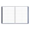 Contemporary Weekly/Monthly Planner, 11.38 x 9, Slate Blue Cover, 12-Month (Jan to Dec): 20249