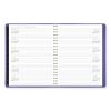 Contemporary Weekly/Monthly Planner, 11.38 x 9, Purple Cover, 12-Month (Jan to Dec): 20243