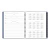 Contemporary Monthly Planner, 11.38 x 9.63, Blue Cover, 12-Month (Jan to Dec): 20244