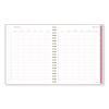 Thicket Weekly/Monthly Planner, Floral Artwork, 11 x 9.25, Gray/Rose/Peach Cover, 12-Month (Jan to Dec): 20247