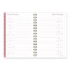 Thicket Weekly/Monthly Planner, Floral Artwork, 8.5 x 6.38, Gray/Rose/Peach Cover, 12-Month (Jan to Dec): 20243