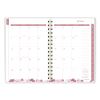 Thicket Weekly/Monthly Planner, Floral Artwork, 8.5 x 6.38, Gray/Rose/Peach Cover, 12-Month (Jan to Dec): 20244
