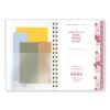 Thicket Weekly/Monthly Planner, Floral Artwork, 8.5 x 6.38, Gray/Rose/Peach Cover, 12-Month (Jan to Dec): 20245