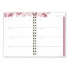 Thicket Weekly/Monthly Planner, Floral Artwork, 8.5 x 6.38, Gray/Rose/Peach Cover, 12-Month (Jan to Dec): 20249