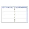 Elena Weekly/Monthly Planner, Palm Leaves Artwork, 11 x 9.25, Blue/White Cover, 12-Month (Jan to Dec): 20245