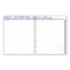 Elena Weekly/Monthly Planner, Palm Leaves Artwork, 11 x 9.25, Blue/White Cover, 12-Month (Jan to Dec): 20246