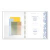 Elena Weekly/Monthly Planner, Palm Leaves Artwork, 11 x 9.25, Blue/White Cover, 12-Month (Jan to Dec): 20247