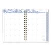Elena Weekly/Monthly Planner, Palm Leaves Artwork, 8.5 x 6.38, Blue/White Cover, 12-Month (Jan to Dec): 20245