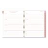 Cher Weekly/Monthly Planner, Plaid Artwork, 11 x 9.25, Pink/Blue/Orange Cover, 12-Month (Jan to Dec): 20242