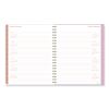 Cher Weekly/Monthly Planner, Plaid Artwork, 11 x 9.25, Pink/Blue/Orange Cover, 12-Month (Jan to Dec): 20243