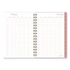 Cher Weekly/Monthly Planner, Plaid Artwork, 8.5 x 6.38, Pink/Blue/Orange Cover, 12-Month (Jan to Dec): 20243