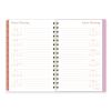 Cher Weekly/Monthly Planner, Plaid Artwork, 8.5 x 6.38, Pink/Blue/Orange Cover, 12-Month (Jan to Dec): 20244