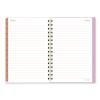 Cher Weekly/Monthly Planner, Plaid Artwork, 8.5 x 6.38, Pink/Blue/Orange Cover, 12-Month (Jan to Dec): 20245