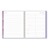 Badge Geo Weekly/Monthly Planner, Geometric Artwork, 11 x 9.25, Purple/White/Gold Cover, 13-Month (Jan to Jan): 2024 to 20252