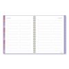 Badge Geo Weekly/Monthly Planner, Geometric Artwork, 11 x 9.25, Purple/White/Gold Cover, 13-Month (Jan to Jan): 2024 to 20253