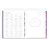 Badge Geo Weekly/Monthly Planner, Geometric Artwork, 11 x 9.25, Purple/White/Gold Cover, 13-Month (Jan to Jan): 2024 to 20255