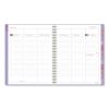 Badge Geo Weekly/Monthly Planner, Geometric Artwork, 11 x 9.25, Purple/White/Gold Cover, 13-Month (Jan to Jan): 2024 to 20259