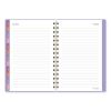 Badge Geo Weekly/Monthly Planner, 8.5 x 6.38, Purple/White/Gold Cover, 13-Month (Jan to Jan): 2024 to 20253