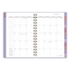 Badge Geo Weekly/Monthly Planner, 8.5 x 6.38, Purple/White/Gold Cover, 13-Month (Jan to Jan): 2024 to 20254