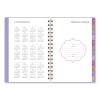 Badge Geo Weekly/Monthly Planner, 8.5 x 6.38, Purple/White/Gold Cover, 13-Month (Jan to Jan): 2024 to 20255
