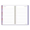 Badge Geo Weekly/Monthly Planner, 8.5 x 6.38, Purple/White/Gold Cover, 13-Month (Jan to Jan): 2024 to 20257
