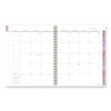 Badge Floral Weekly/Monthly Planner, Floral Artwork, 11 x 9.2, White/Multicolor Cover, 13-Month (Jan to Jan): 2024 to 20258