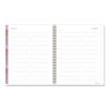 Badge Floral Weekly/Monthly Planner, Floral Artwork, 11 x 9.2, White/Multicolor Cover, 13-Month (Jan to Jan): 2024 to 202510