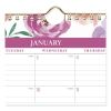 Badge Floral Wall Calendar, Floral Artwork, 15 x 12, White/Multicolor Sheets, 12-Month (Jan to Dec): 20242