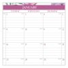 Badge Floral Wall Calendar, Floral Artwork, 15 x 12, White/Multicolor Sheets, 12-Month (Jan to Dec): 20243