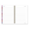 Badge Floral Weekly/Monthly Planner, Floral Artwork, 8.5 x 6.38, White/Multicolor Cover, 13-Month (Jan to Jan): 2024 to 20253