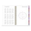 Badge Floral Weekly/Monthly Planner, Floral Artwork, 8.5 x 6.38, White/Multicolor Cover, 13-Month (Jan to Jan): 2024 to 20259