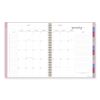 Harmony Weekly/Monthly Poly Planner, 11 x 9.38, Pink Cover, 13-Month (Jan to Jan): 2024 to 20255