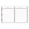 Harmony Weekly/Monthly Poly Planner, 11 x 9.38, Pink Cover, 13-Month (Jan to Jan): 2024 to 20258